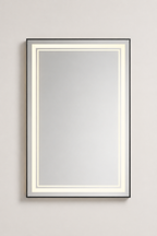 Miroir LED Intelligent Double Lumière Anti-Buée Tactile