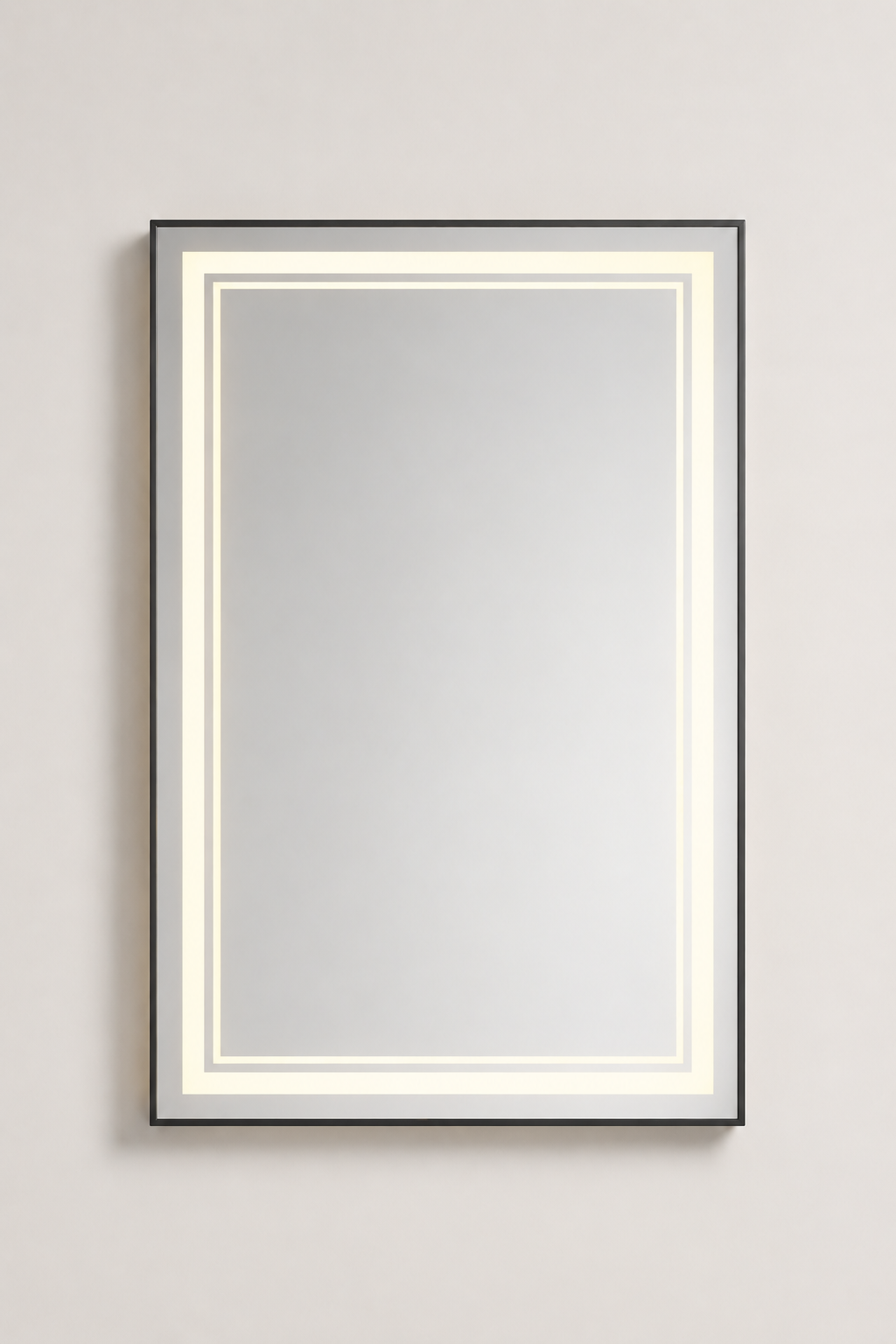 Miroir LED Intelligent Double Lumière Anti-Buée Tactile