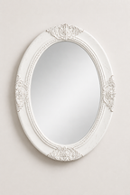 Miroir Baroque Blanc Mural Cadre Ornemental