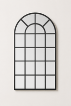 Miroir Arche Verrière Métal Noir Industriel
