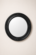 Miroir Rond Baroque Bois Ornementé Bord Biseauté 12 Variantes
