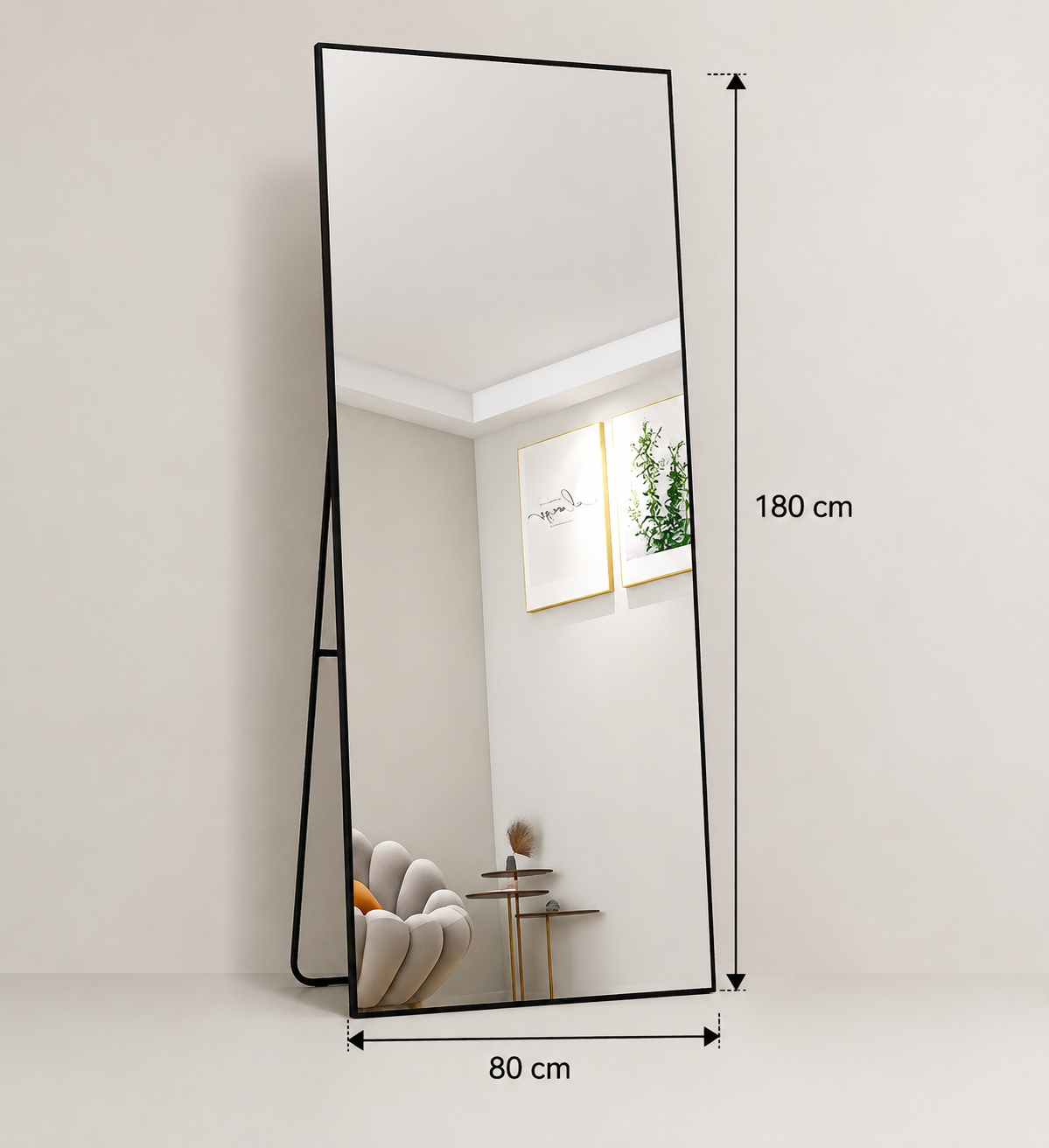 Miroir Pleine Longueur Multi-Formats Sur Pied ou Mural