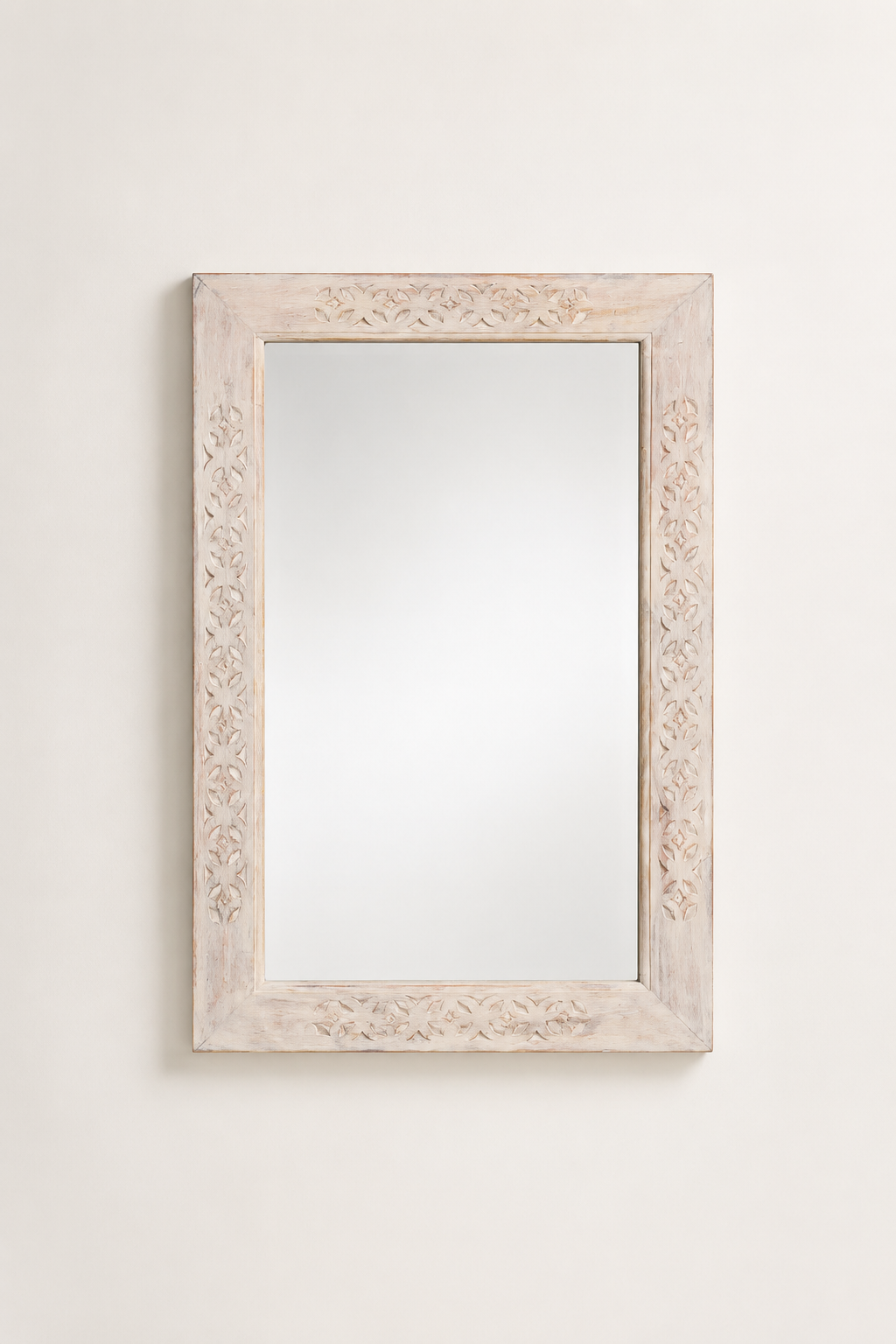 Miroir Salle de Bain Cadre Bois Minimaliste Reflet Premium