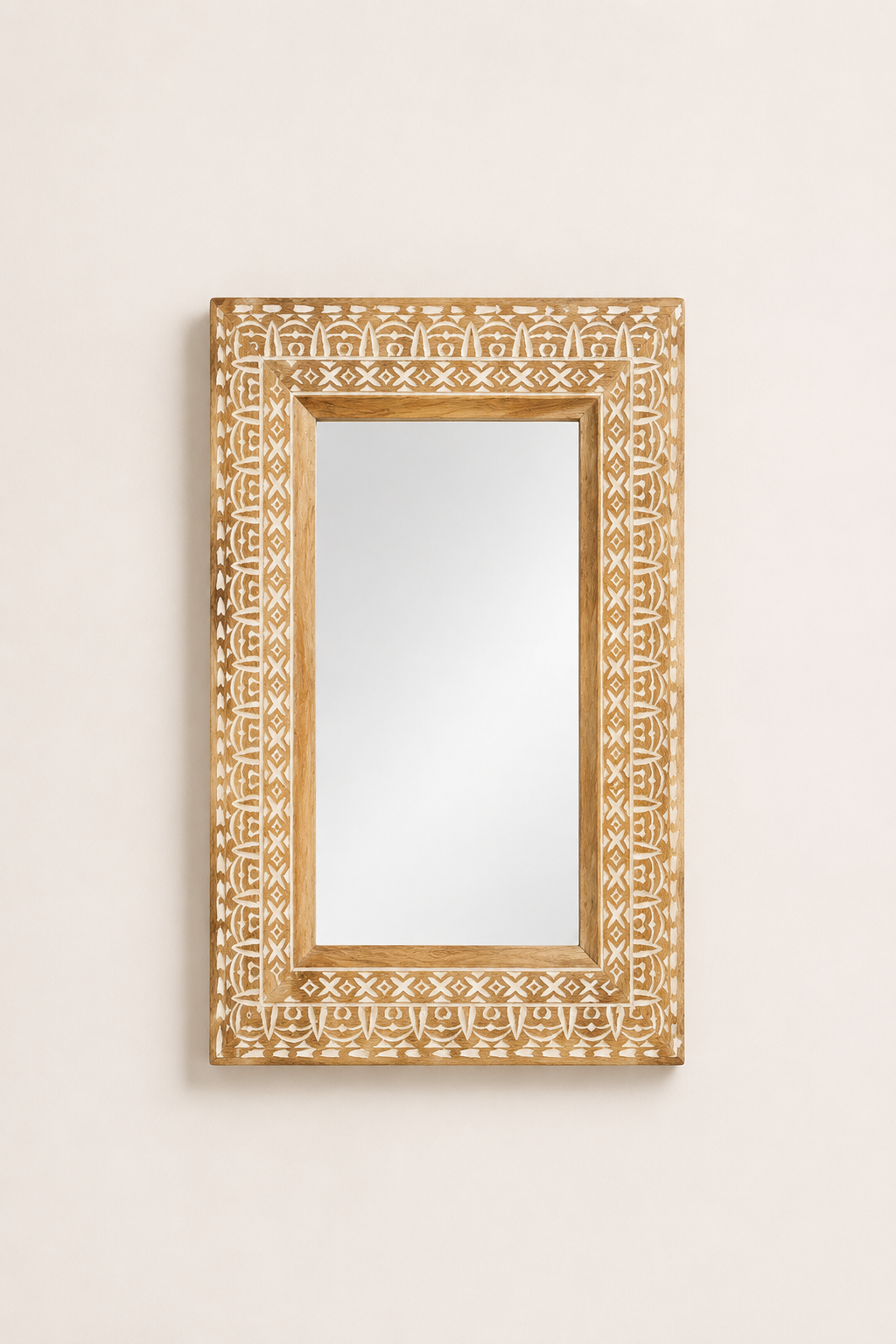 Miroir Sculpté Main Bois Exotique Massif 3 Formats