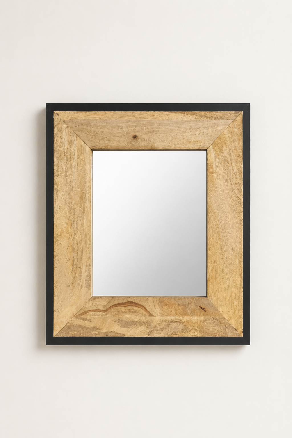 Miroir Mural Bois Exotique Artisanal Veinage Unique