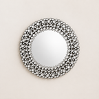 Miroir Rond Prestige Cadre Cristaux Scintillants