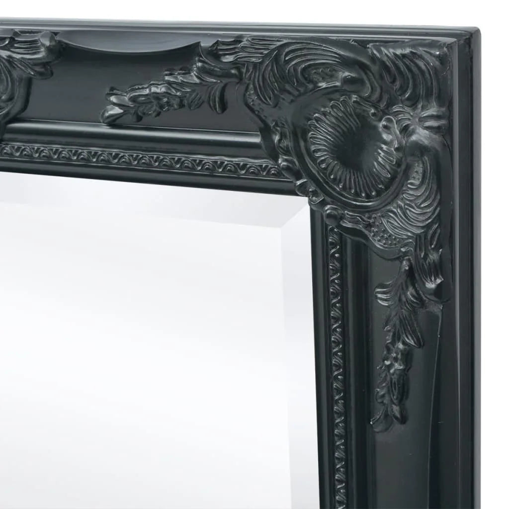 Miroir mural baroque noir grand format