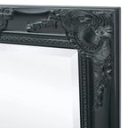 Miroir mural baroque noir grand format