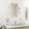 Miroir rond LED chambre et coiffeuse