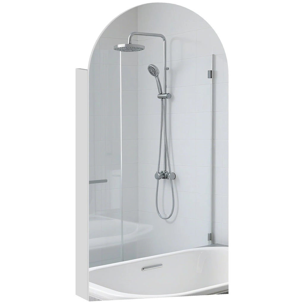Armoire de toilette arche sans cadre blanche
