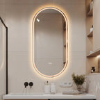 Miroir intelligent ovale sans cadre