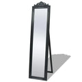 Miroir sur pied baroque noir