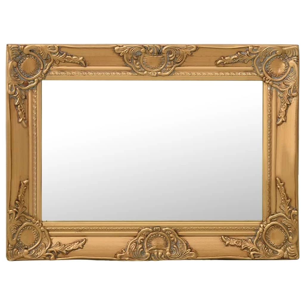 Miroir mural baroque doré