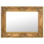 Miroir mural baroque doré