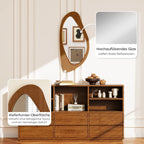 Miroir pin naturel style fenêtre