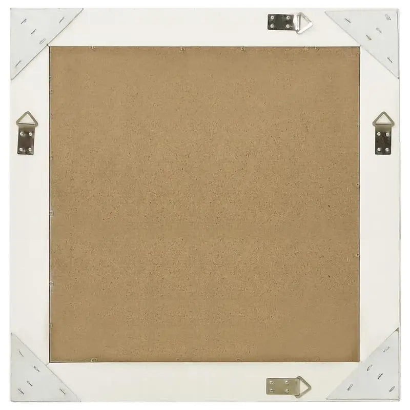 Miroir mural baroque blanc carré