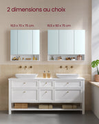 Armoire de toilette miroir VASAGLE