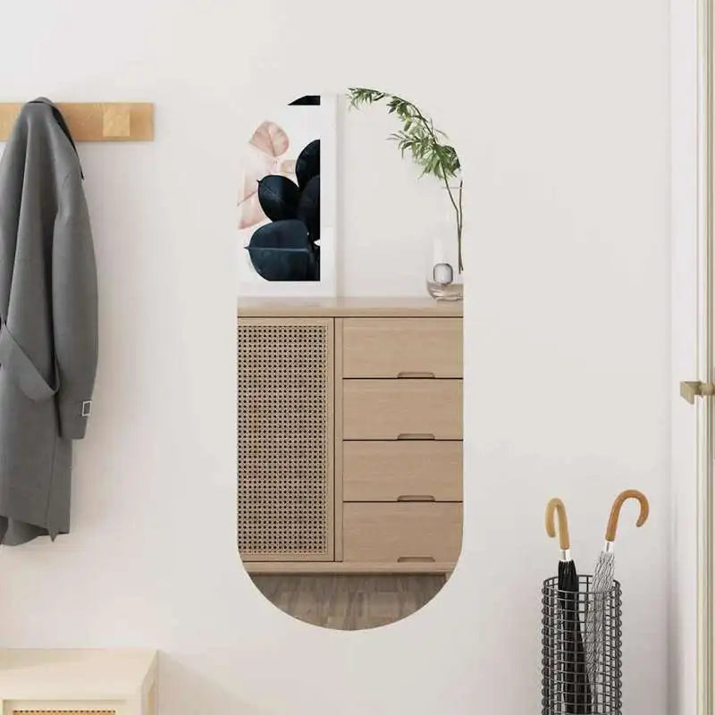 Miroir LED ovale à lumière colorée