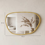 Miroir mural organique asymétrique