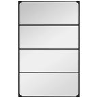 Miroir rectangulaire industriel noir