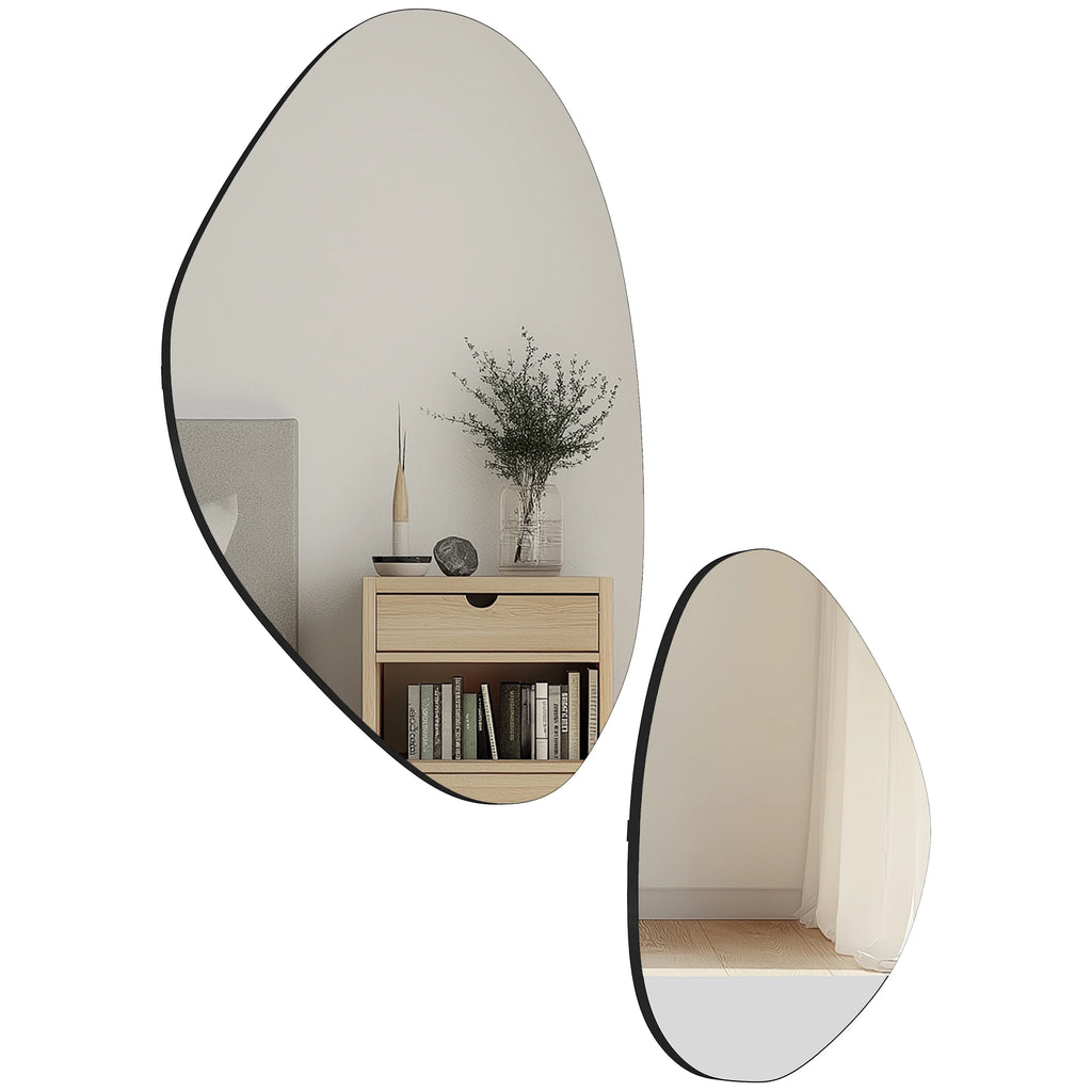 Lot de 2 miroirs irréguliers HOMCOM