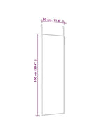 Miroir de porte noir minimaliste