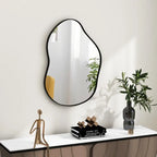 Miroir mural asymétrique noir