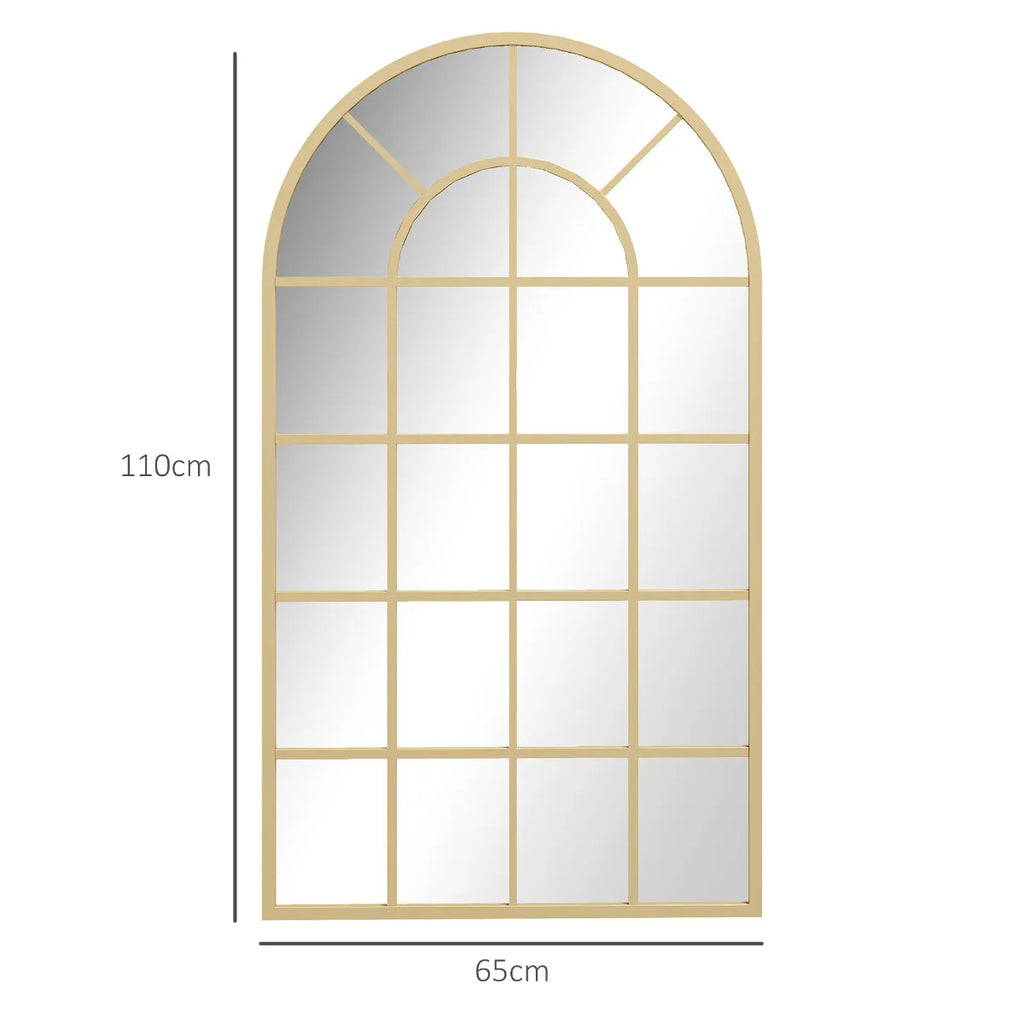 Miroir décoratif doré grand format
