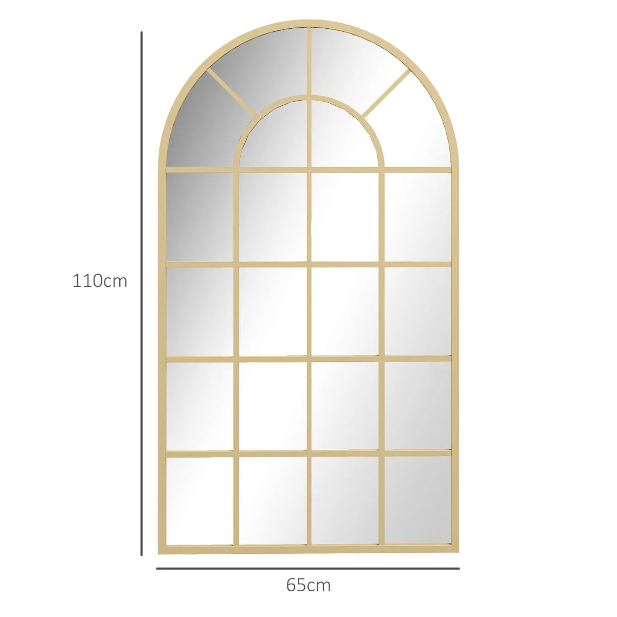 Miroir décoratif doré grand format
