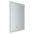 Miroir LED étanche affichage heure et température