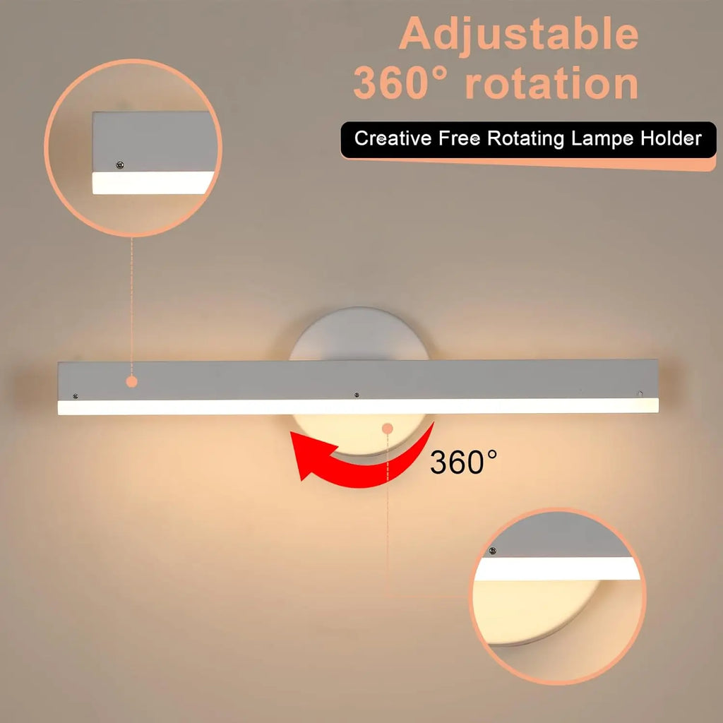Applique murale LED pivotante coiffeuse