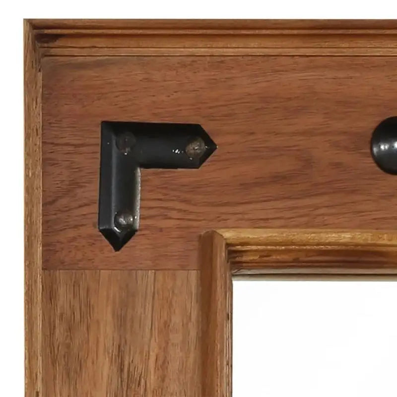 Miroir bois massif vintage artisanal
