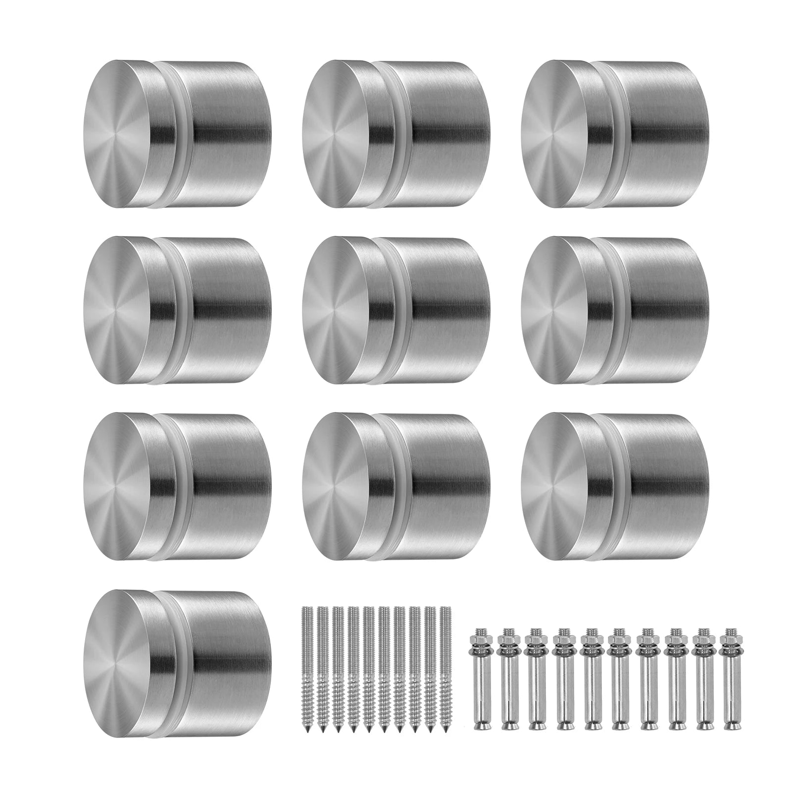 Lot de 10 pinces de fixation rondes