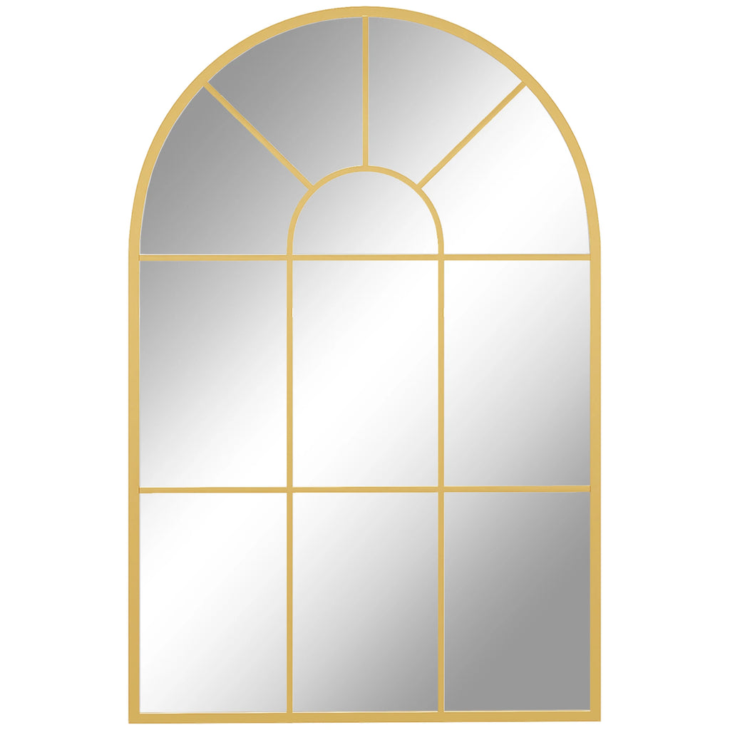 Miroir style fenêtre doré couloir