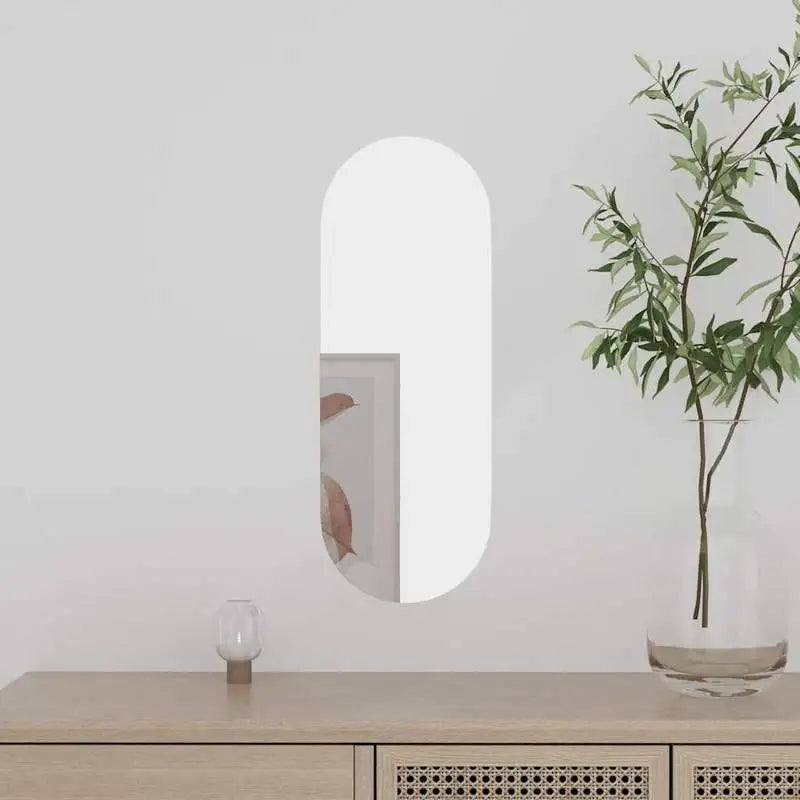 Miroir LED ovale à lumière colorée