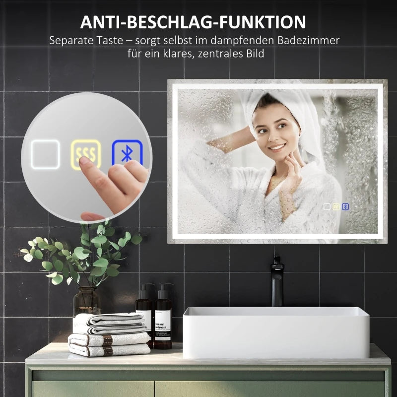 Miroir LED connecté Bluetooth