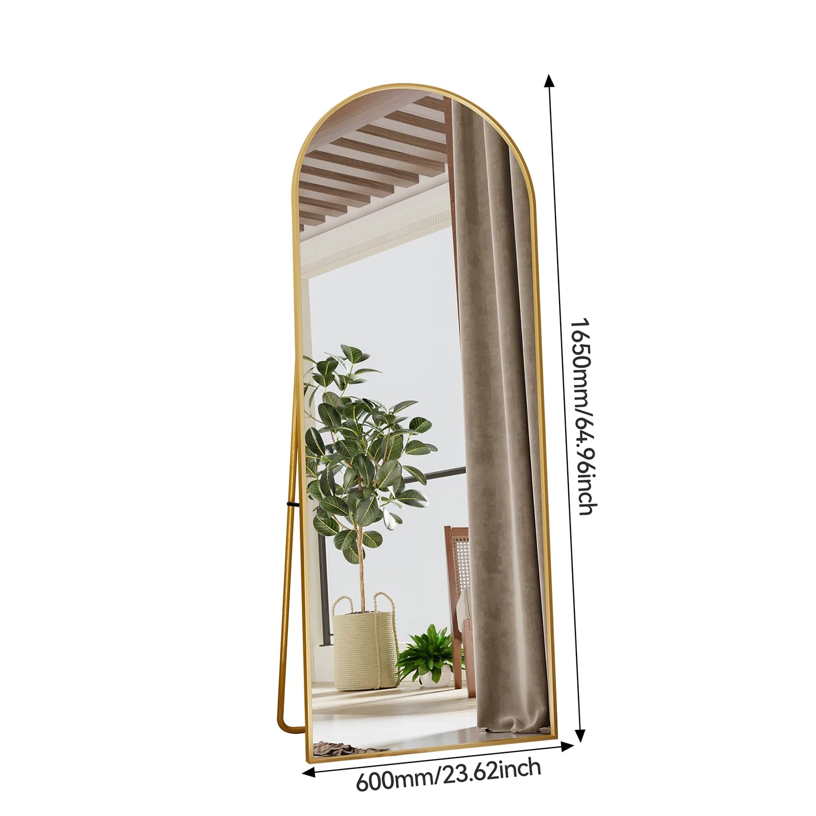 Miroir pleine longueur sur pied ou mural multi-formats