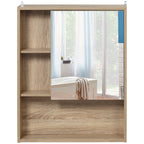 Armoire de toilette chêne 5 compartiments