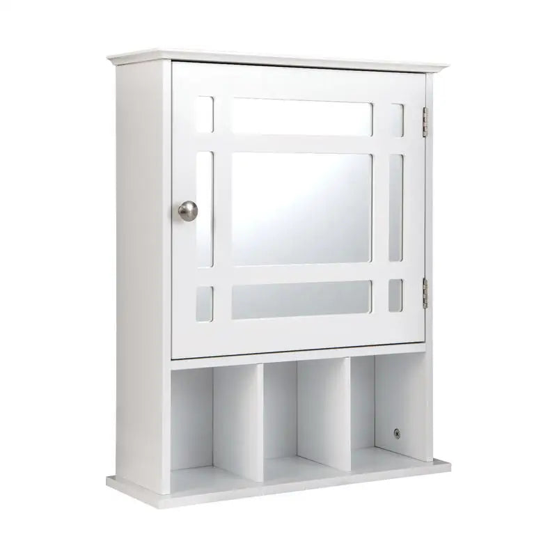Armoire de toilette miroir murale blanche