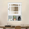 Armoire de toilette miroir murale blanche