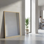 Miroir rectangulaire bois naturel