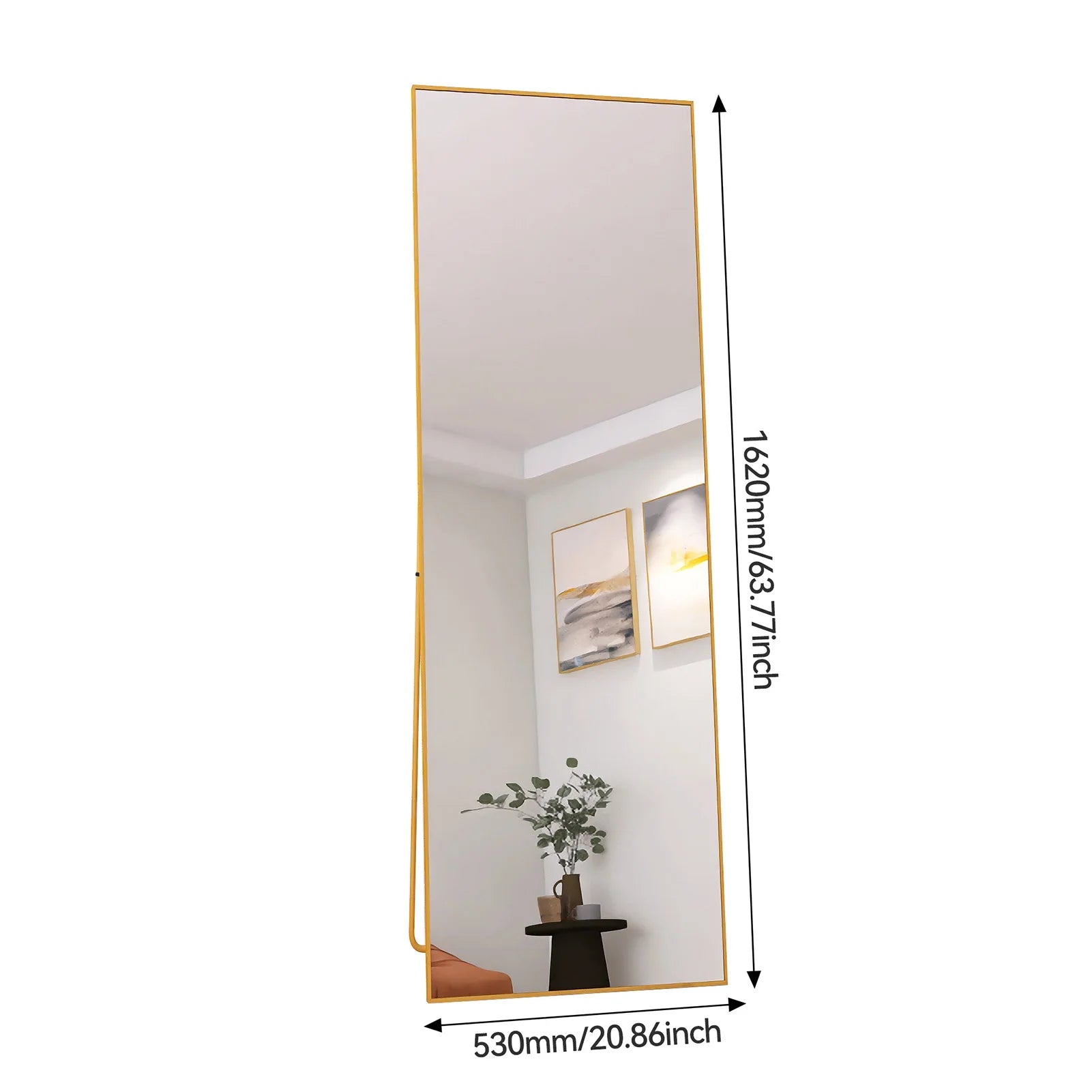 Miroir pleine longueur sur pied ou mural multi-formats
