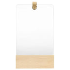 Miroir bois étagère intégrée