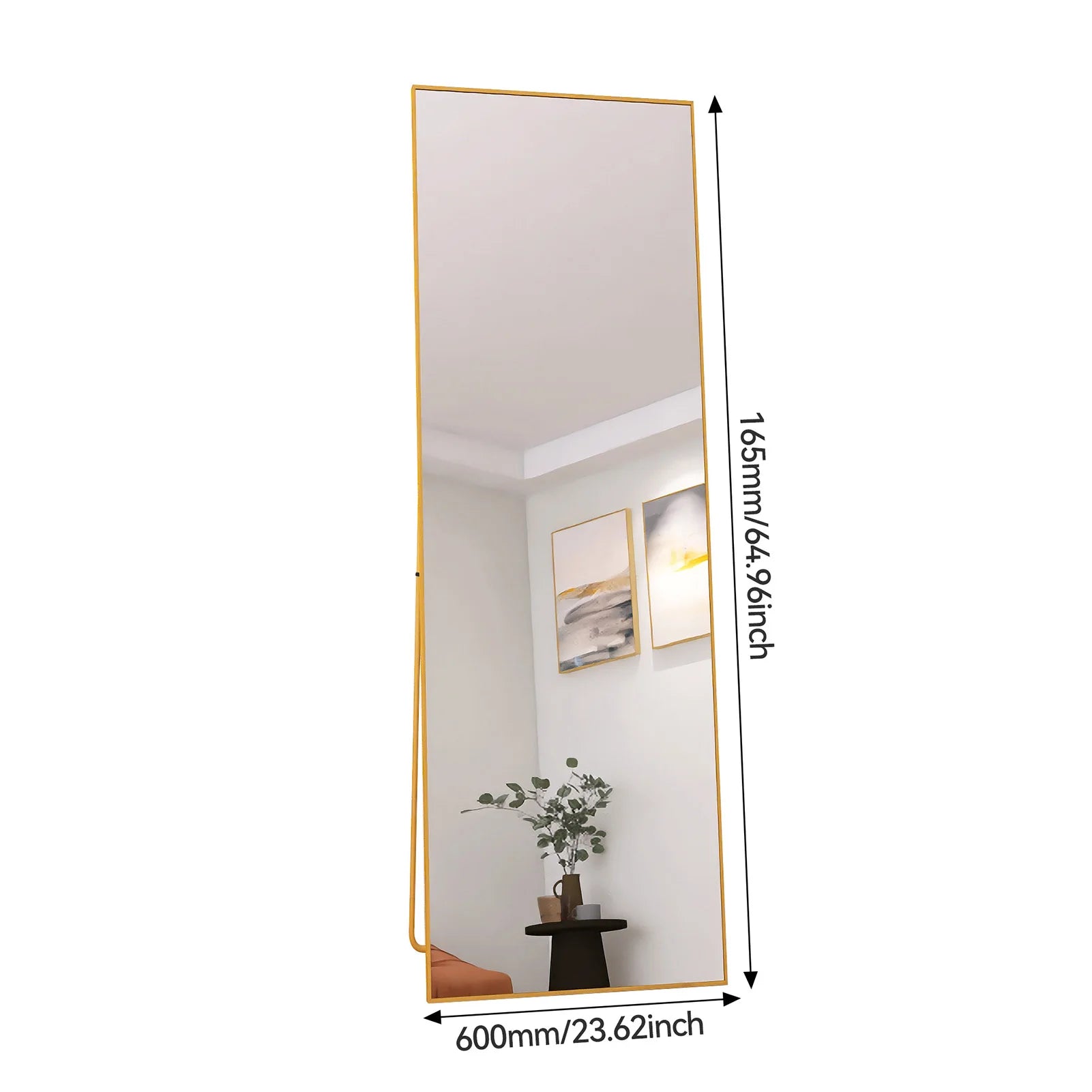 Miroir pleine longueur sur pied ou mural multi-formats
