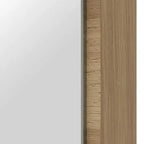 Miroir LED chêne artisanal