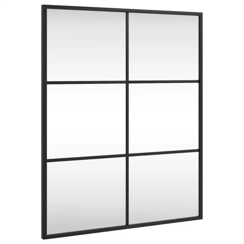 Miroir rectangulaire noir fer vintage