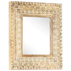 Miroir bois exotique sculpté à la main