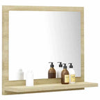Miroir salle de bain chêne Sonoma