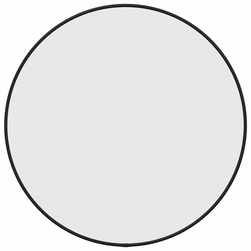 Miroir rond noir minimaliste