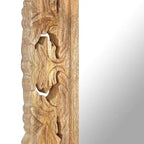 Miroir bois de manguier sculpté